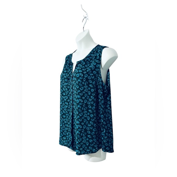 NWOT, Reitmans, Sleeveless Printed Top Plus Size, 18W, Teal & Black - Picture 5 of 8
